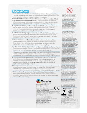 Globo metálico Qualatex Número Siete plateado