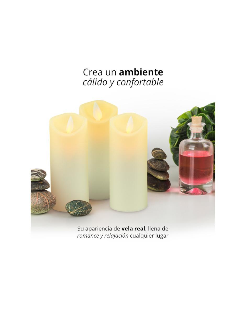 Paquete de 6 velas LED largas de flama realista Redlemon 4