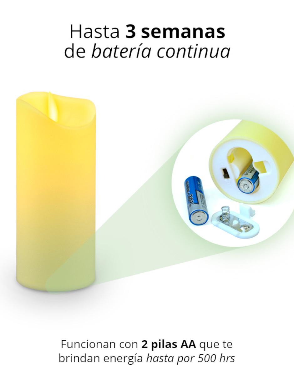 Paquete de 6 velas LED largas de flama realista Redlemon 7